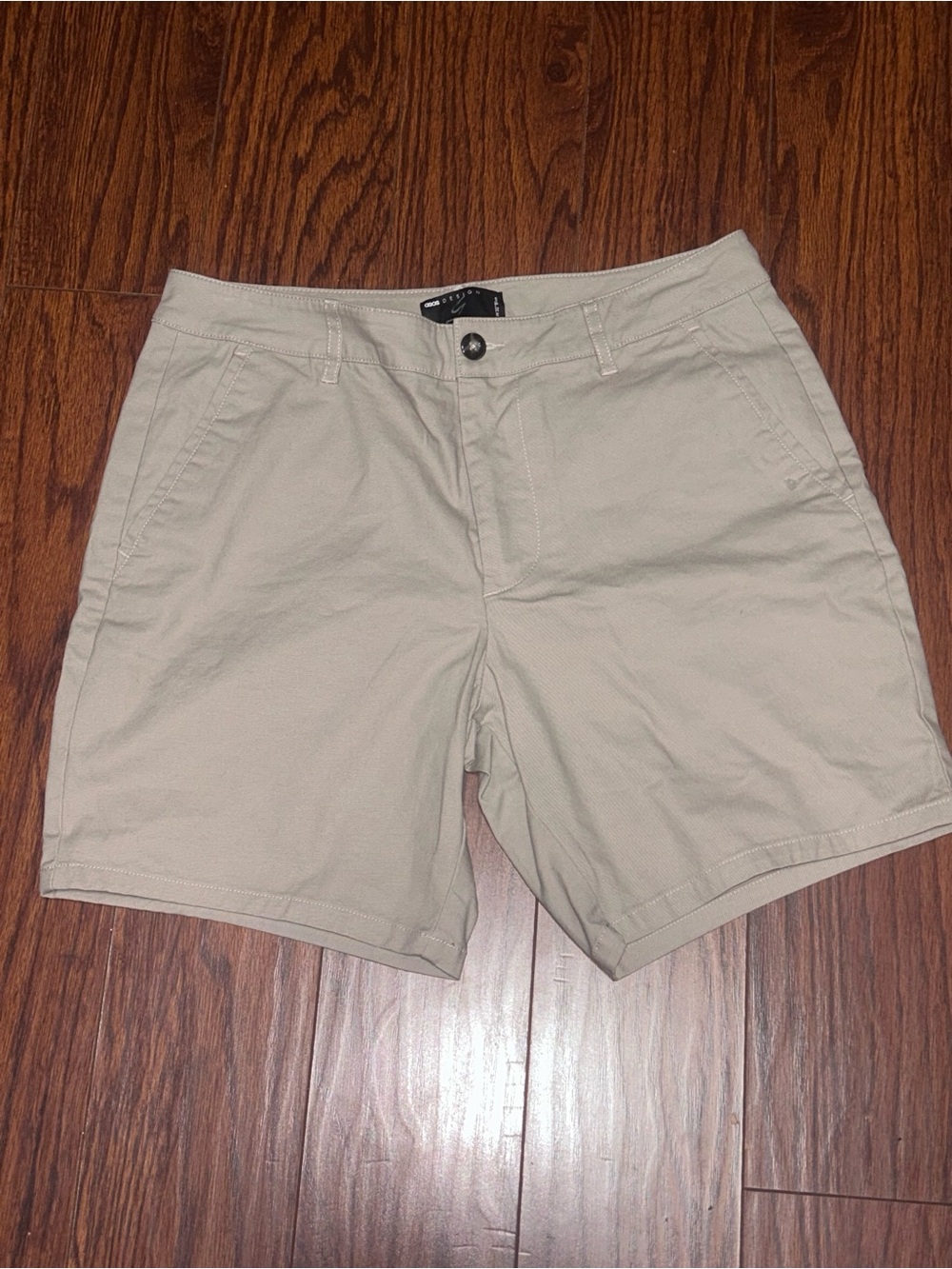 Men's Tan Cotton Casual Shorts